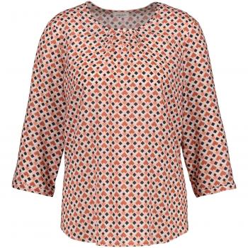 Gerry Weber Collect – Viskose‑Bluse 3/4 Arme, Rosé/Marine/Gemustert, S. 46