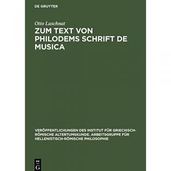 Zum Text von Philodems Schrift De Musica
