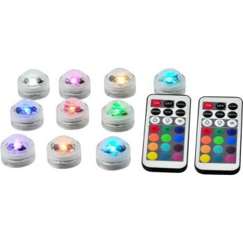 Lumière submersible LED colorée avec contrôle à distance