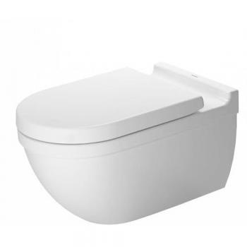 Duravit Starck 3 Wand Tiefspül-WC mit Durafix und HygieneGlaze, Weiß Hochglanz 620mm