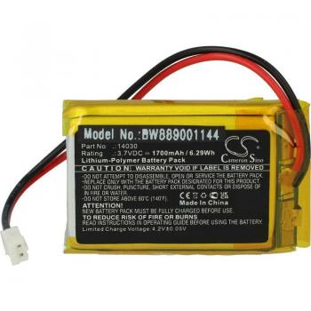 Batteria Li‑Poly 1700 mAh 3,7 V VHBW per robot Lego Arduino