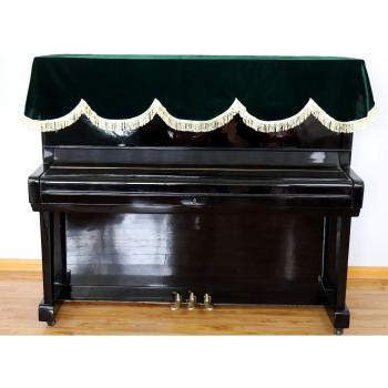 Gold Velvet Non-Stick Piano Cover - Christmas Style