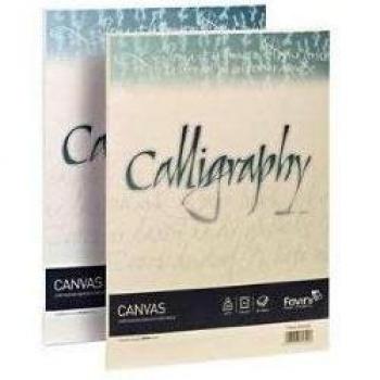 Feuilles de Papier à Encre Favini Canvas Calligraphie A4 Ivoire 50 pièces