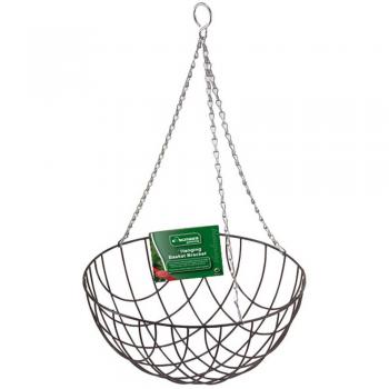 Kingfisher Green Wire Hanging Flower Basket 16 inch Large HB16G