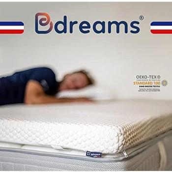 Surmatelas Mémoire de Forme 80x200cm - ROLLS - Qualité Hôtellerie - Morphologique - Epaisseur Totale de 8cm - Confort enveloppant - Marque Française - Certifié Oeko-Tex - NOUVEAUTE