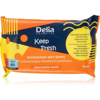 Delia Keep Fresh Sheabutter Feuchttücher 15 St