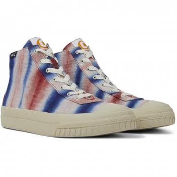 Botines Camper para Mujer - Rojo, Azul, Blanco, Talla 36, Textil