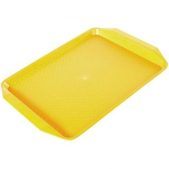 Non-slip Rectangular Serving Tray for Cafeteria and Fast Food