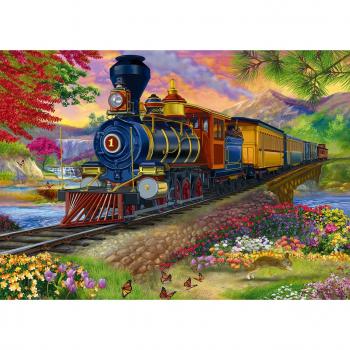 Tren Steam 500-Piezas Puzzle