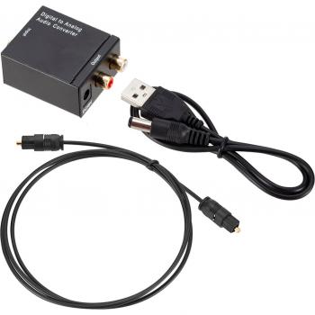 Optical Fiber to Analog Audio Converter