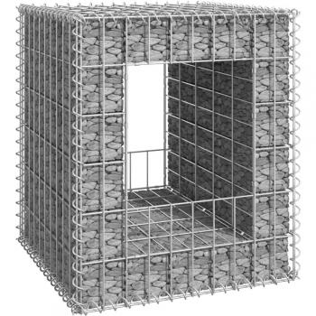 Gabion Basket Post 50x50x60 cm Iron Vidaxl