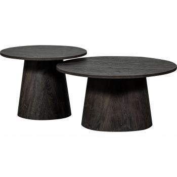 WOOOD Venlo Dark Brown Coffee Table 40cm H x 80cm W x 80cm D