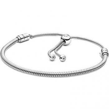 Pandora Pulsera Moments Cadena de Serpiente Plata de Ley 28 cm