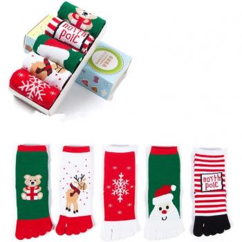 Calcetines de 5 Dedos Cálidos para Otoño e Invierno