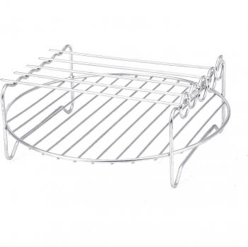 Support double couche avec 5 brochettes pour friteuses à air