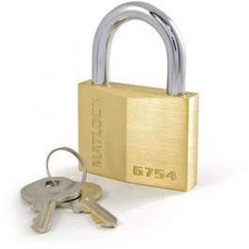 Matlock 50mm × 26mm Steel‑Grade Solid Brass Padlock