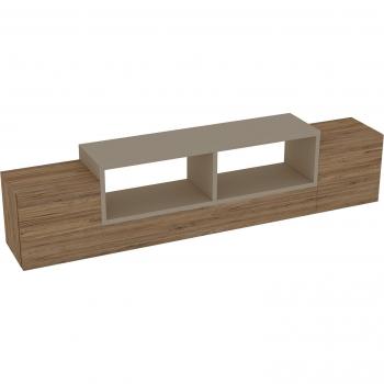 Morica Floating TV Stand with Shelves and Cabinets