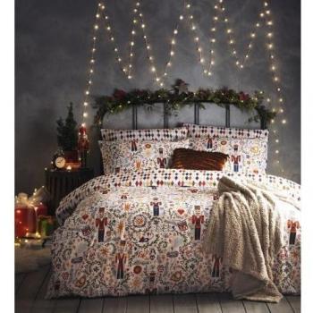 Furn Hand-drawn Nutcracker Single Duvet Cover Set, Black, One Size