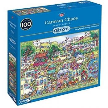 Gibsons Caravan Chaos 1000 Piece Jigsaw Puzzle