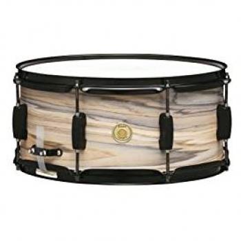 Tama Woodworks 14 x 6.5 Snare Drum with Natural Zebrawood Wrap