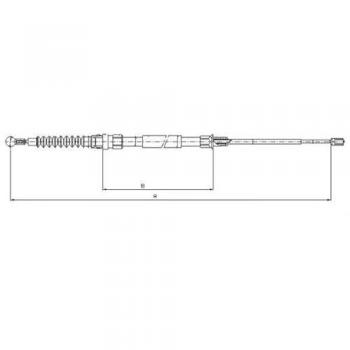 TEXTAR 44044800 - Cable de freno de mano