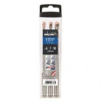 Set di punte SDS-plus F4 per martello perforatore (3 pezzi, diametro 6/7/10 x 160 mm)
