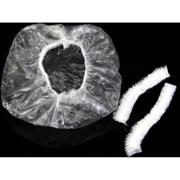 100 pcs Clear Disposable Hair Caps