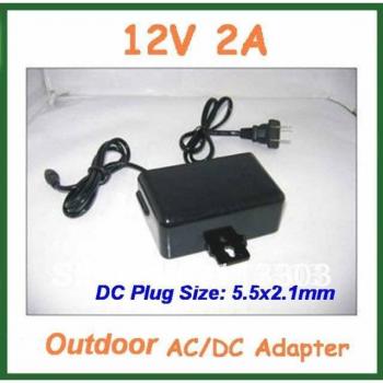 Adaptador de Alimentación 12V 2A para Cámara CCTV, Conector 5,5x2,1mm (10 Unidades)