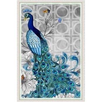 DIY Blue Peacock Diamond Embroidery
