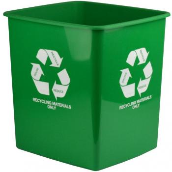 Generic Plastic Recycling Bin 15L Green