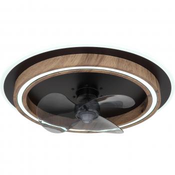 GLOBO BOZAN LED-Deckenventilator in Schwarz