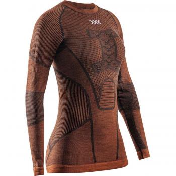 Camisola X-Bionic Symbio Merino para Mulher Manga Longa Castanha - S