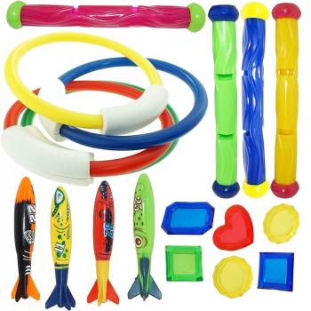 Juego de Anillos de Buceo Submarinos 18 Uds