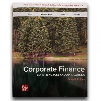 Corporate Finance Core Principles and Applications ISE by Bradford Jordan