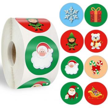 Pack Décoration Noëlie 500 feuilles autocollantes rondes