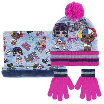 Gorro LOL Rosa para Niña - Set de Invierno