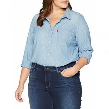 Levi's Blusa Plus Size Pl Ryan 1 Pkt, Azul