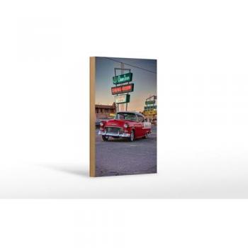 Vintage Holzschild El Camino 12x18 cm