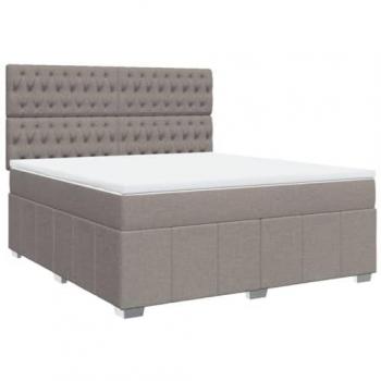 Cama Somier de Lujo en Tela Gris Taupe 180x200 cm