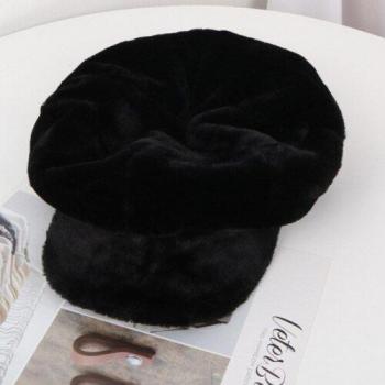 Casquette octogonale femme – Béret velours automne/hiver