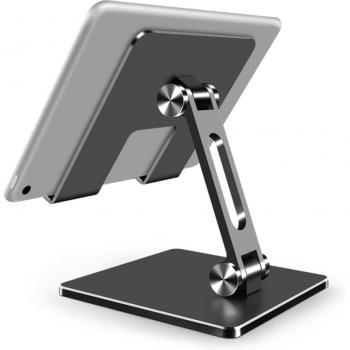 Faltbarer Tablet-Halter aus Aluminium für iPad Pro 12,9/11/10,2, Air Mini, Samsung, Xiaomi, Huawei