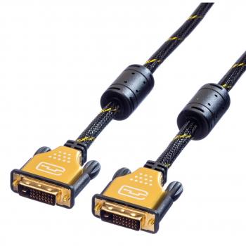 ROLINE GOLD Monitorkabel DVI I Dual Link 24 +1 I St-St, 5 m