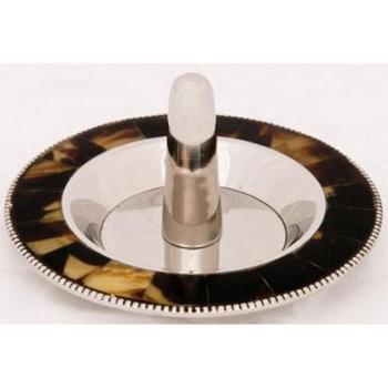 Casa Padrino Stilvoller Schmuckhalter Silber/Braun Ø 12 x H. 7 cm