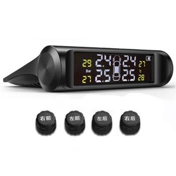 Smart Internal Car TPMS Solar-Powered Digital LCD Display