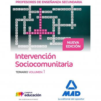 Profesores de Enseñanza Secundaria Intervención Sociocomunitaria Temario Vol. 1 (Tapa blanda).