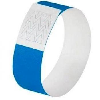 Sigel - Muñequera para eventos (talla 255 x 25 mm, material suave), color azul, 520 unidades