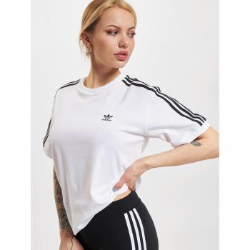 Playera Mujer 3 Bandas Adidas Black & White