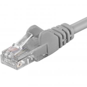 PremiumCord Patch cable UTP RJ45-RJ45 CAT5e 3m grey (U/UTP, CAT5e, 3 m), Netzwerkkabel