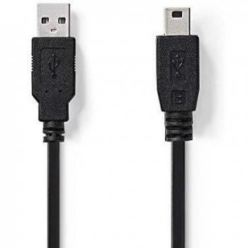 NEDIS CCGP60300BK20 USB 2.0 Cable A Male - Mini 5-pin Male, 2.0 m Black