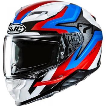 Casco Integral HJC F71 FES - Blanco, Rojo y Azul (Talla M)